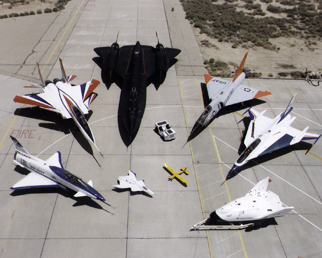 Space History Photo: 1997 Dryden Research Aircraft Fleet on Ramp